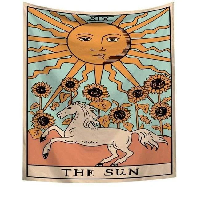 THE SUN Tarot Wall Tapestry - Glova