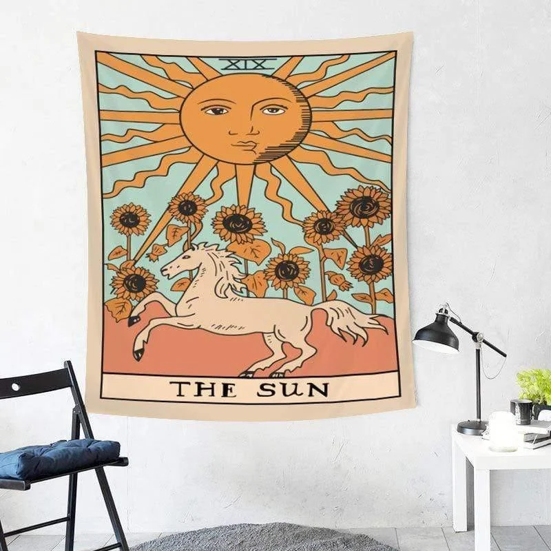 THE SUN Tarot Wall Tapestry - Glova