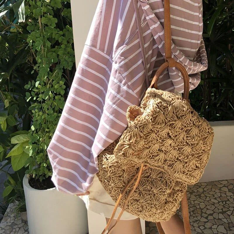 Theokleia Straw BackpacK - Glova