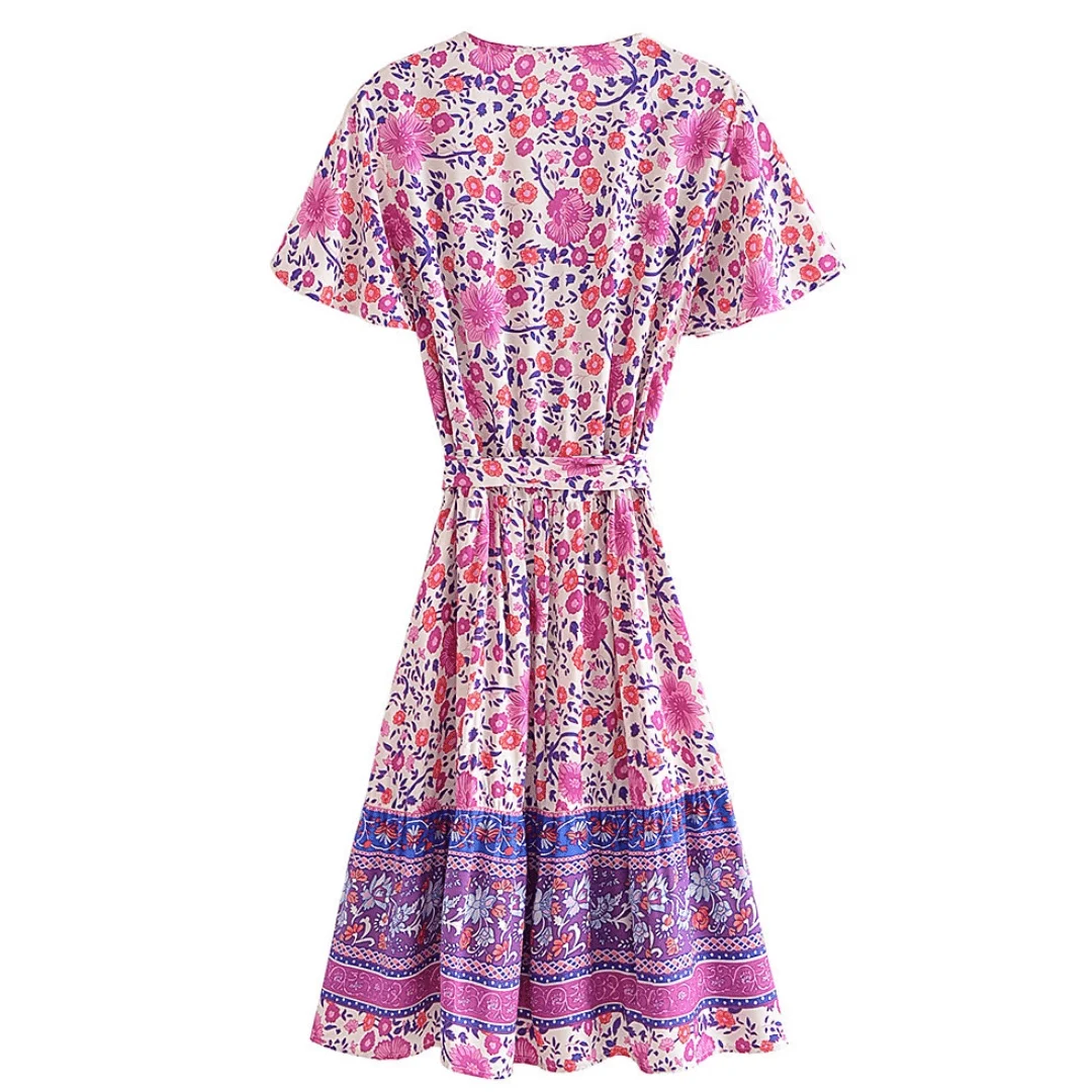 Thomasina Boho Mini Dress - Glova