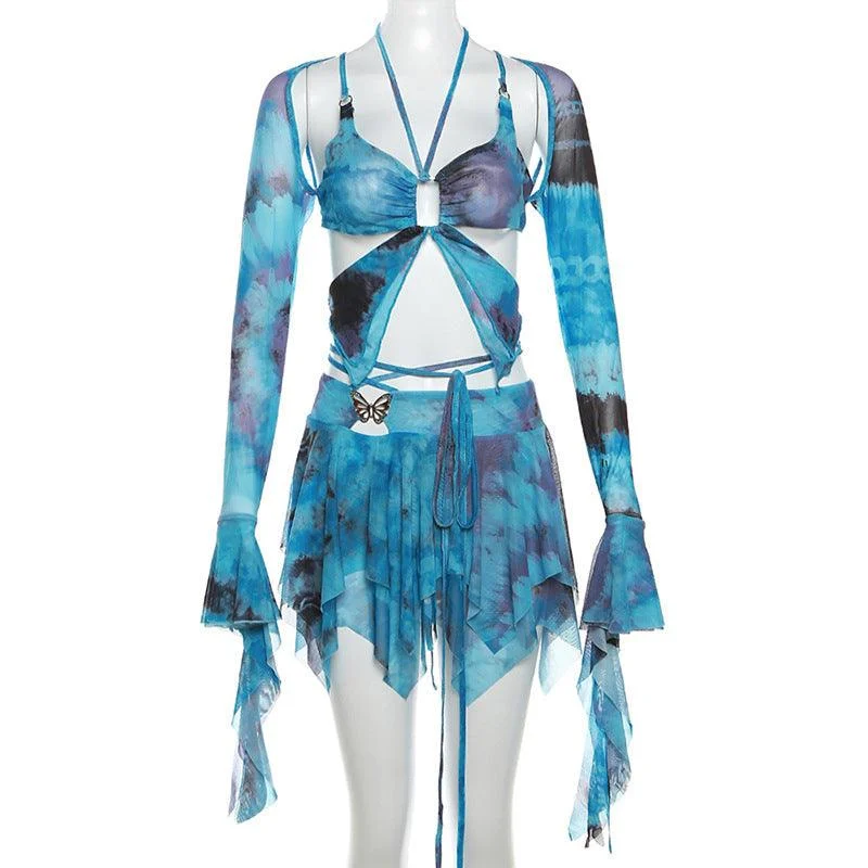 Tie Dye Fairy Crop and Skirt Set - Glova