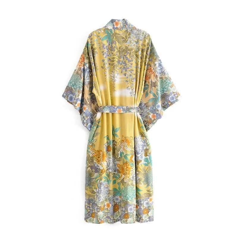 Tiger Flower Kimono - Glova